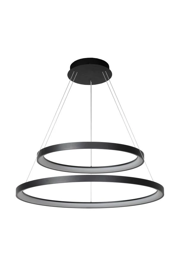 Lucide VIDAL - Pendant light - Ø 78 cm - LED Dim. - 1x92W 2700K - Black - off